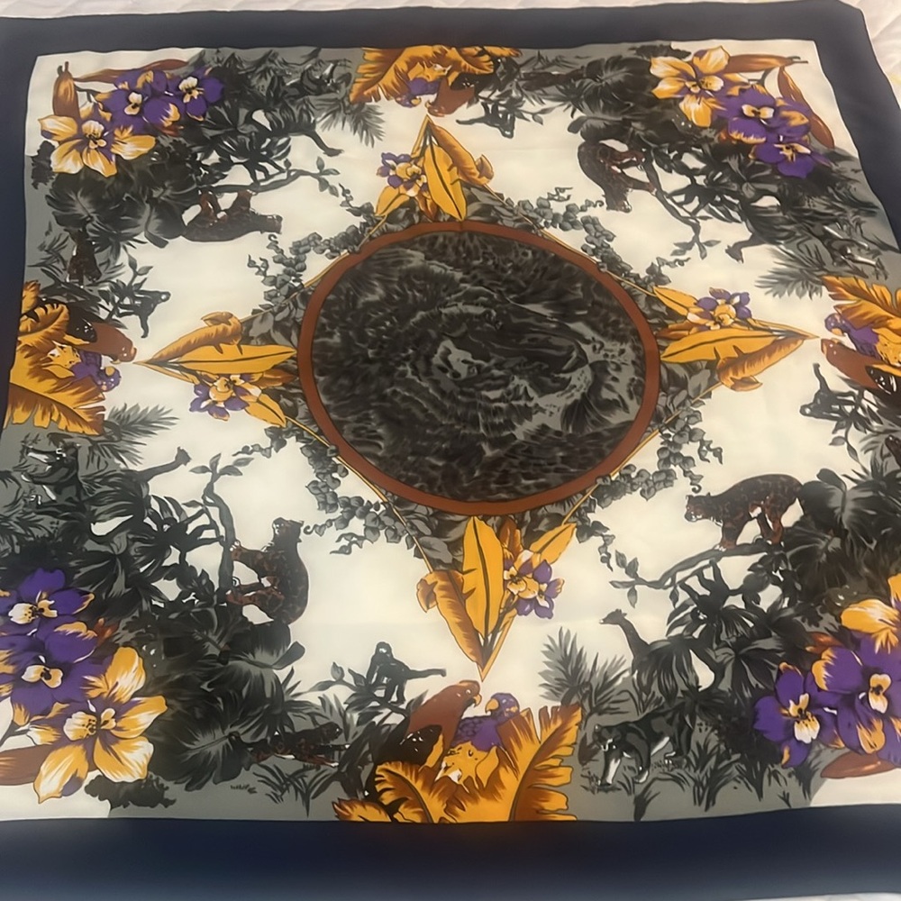 Fashions Floral Silk Scarf - Picture 2 of 4